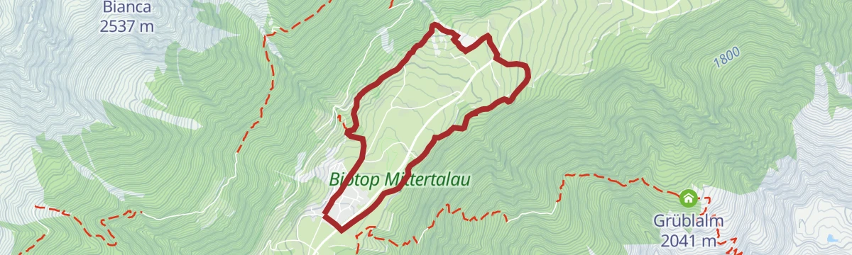 Route map: Village loop Antholz: from Antholz Mittertal to Antholz Obertal and back